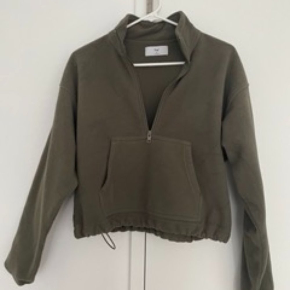 Tna POLAR 1/2 ZIP SWEATER (olive) Fleece